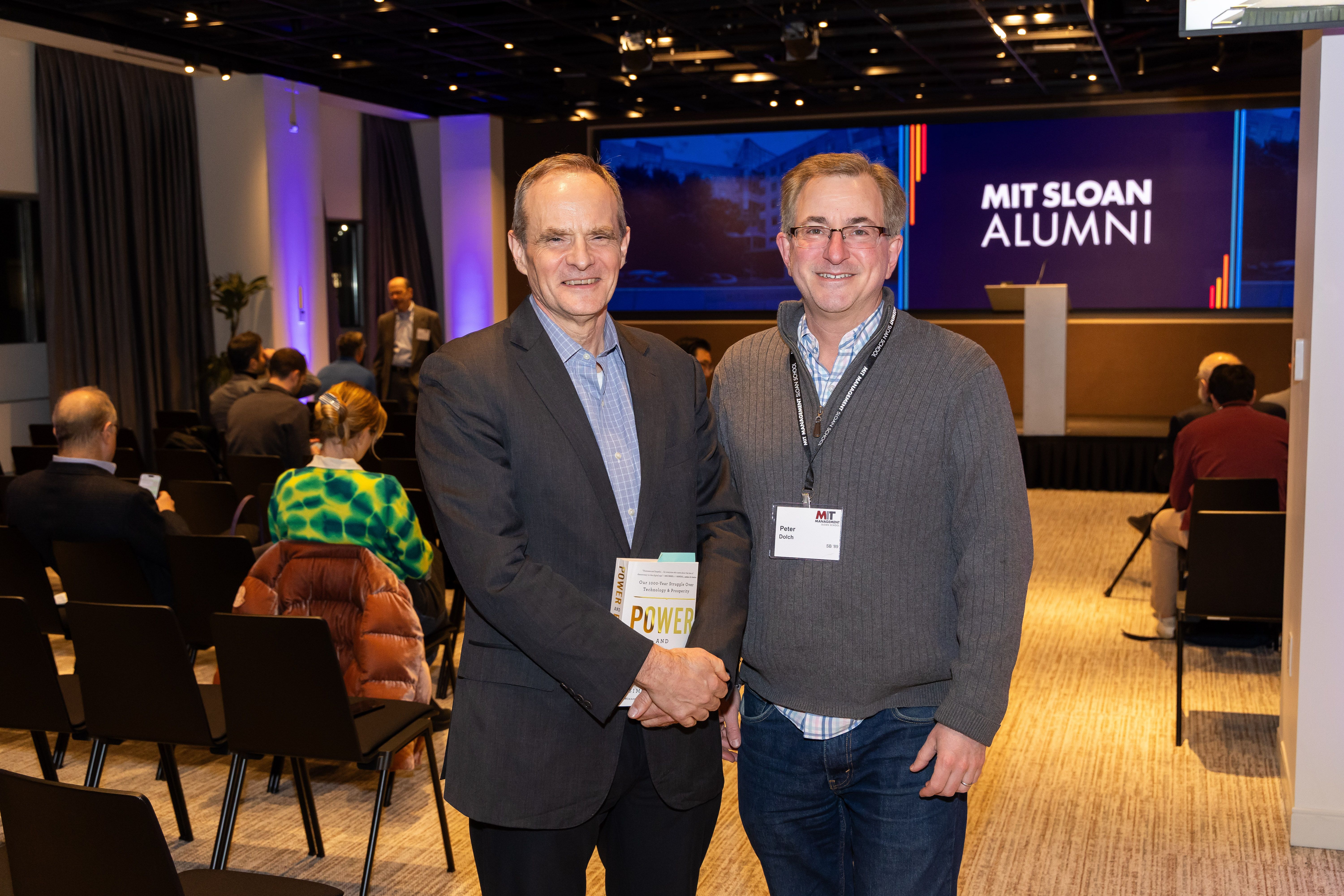 Peter Dolch with Nobel Laureate Simon Johnson